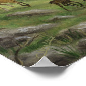 Mountain Horses Poster (Ecke)