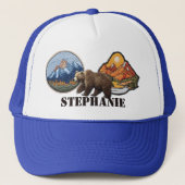 Mountain Imitats Patches Bären Personalisierte Ges Truckerkappe (Vorderseite)