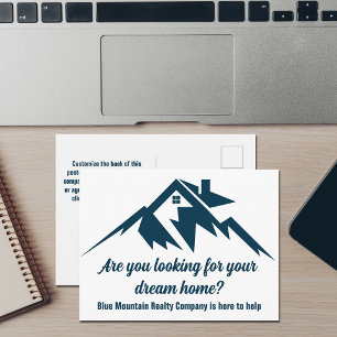 Mountain Immobilienunternehmen Custom Marketing Postkarte