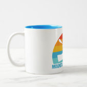 Mountain Island Lake North Carolina Kayak Zweifarbige Tasse (Links)