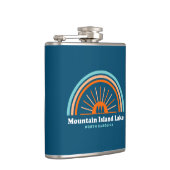 Mountain Island Lake North Carolina Rainbow Flachmann (Rechts)