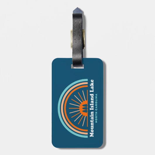 Mountain Island Lake North Carolina Rainbow Gepäckanhänger (Rückseite vertikal)