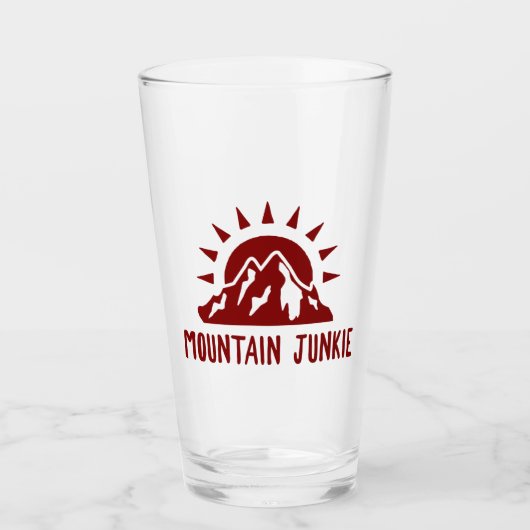Mountain Junkie Glas (Vorderseite)