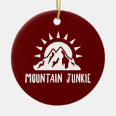 Mountain Junkie Keramik Ornament (Vorne)