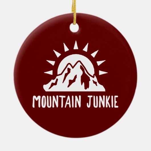 Mountain Junkie Keramik Ornament (Hinten)