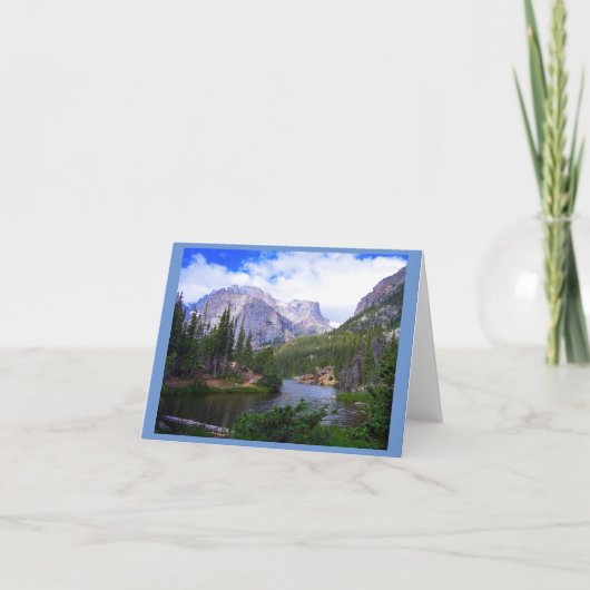 Mountain Lake 4"x5.6" Karte (Vorderseite)