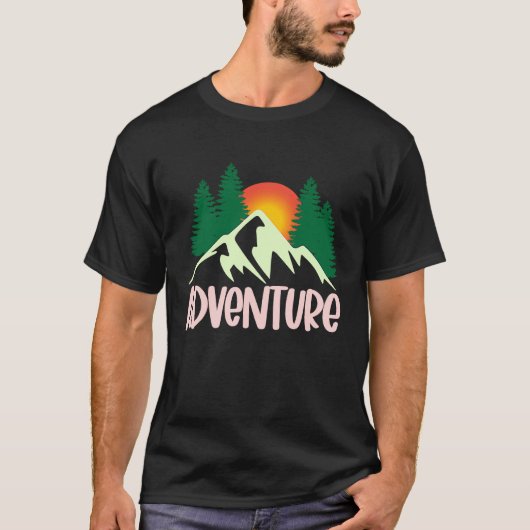 Mountain & Lake Adventurer Forest explorer T-Shirt (Vorderseite)