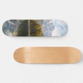 Mountain Lake Bliss #1 #cabin #decor #wall #art Skateboard (Horizontal)