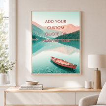 Mountain Lake Canoe - Erstelle Dein eigenes Motiva