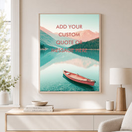 Mountain Lake Canoe - Erstelle Dein eigenes Motiva Poster