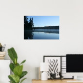 Mountain Lake, Dawn, Mist Poster (Heimbüro)