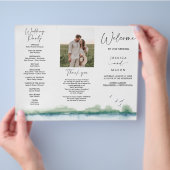 Mountain Lake Dreifaltiges Hochzeitsprogramm (Hand)