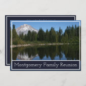 Mountain Lake Family Wiedersehen Einladung (Vorne/Hinten)