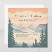 Mountain Lake Generic Invitation - Anpassbar Save The Date (Vorne/Hinten)