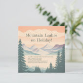 Mountain Lake Generic Invitation - Anpassbar Save The Date (Stehend Vorderseite)