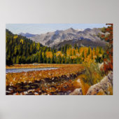 Mountain Lake in Landschaftlich Estes Park Poster (Vorne)