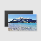 Mountain Lake Joy of the Lord Inspiring Magnet (Vorne/Hinten)