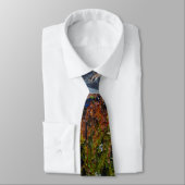 Mountain Lake Knife Oil Painting Neck Tie Krawatte (Gebunden)