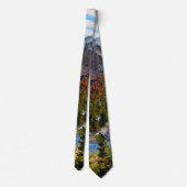 Mountain Lake Knife Oil Painting Neck Tie Krawatte (Rückseite)