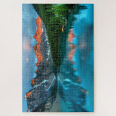 Mountain Lake Landschaftlich Landschaft Jigsaw Puz Puzzle (Vertikal)