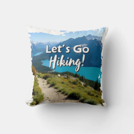 Mountain Lake Let's Go Wandern Kissen