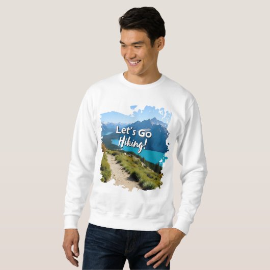 Mountain Lake Let's Go Wandern Sweatshirt (Vorne ganz)