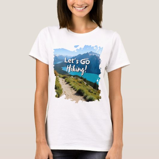 Mountain Lake Let's Go Wandern T-Shirt (Vorderseite)