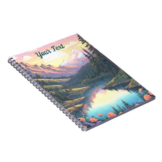 Mountain Lake Notizblock (Rechte Seite)