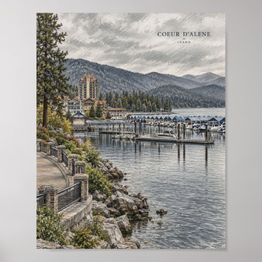 Mountain Lake Reflection Poster #116 (Vorne)