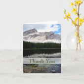 Mountain Lake Scene Dankeschön Karte (Gelbe Blume)
