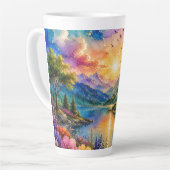 Mountain Lake Serenity Bunter Becher Milchtasse (Linke Ecke)