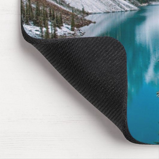 Mountain Lake Snow Scene Mouse Pad Mousepad (Ecke)