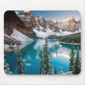 Mountain Lake Snow Scene Mouse Pad Mousepad (Vorne)