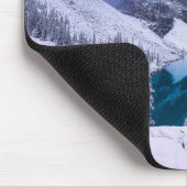 Mountain Lake Snow Scene Mouse Pad Mousepad (Ecke)