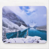 Mountain Lake Snow Scene Mouse Pad Mousepad (Vorne)