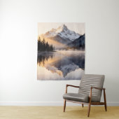 Mountain Lake Sunrise Tapestry  Wandteppich (Beispiel)