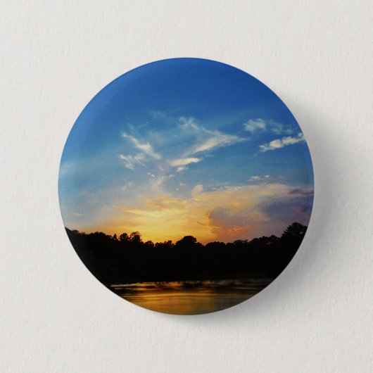 Mountain Lake Sunset Button (Vorderseite)
