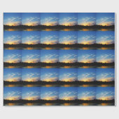 Mountain Lake Sunset Geschenkpapier (Flach)