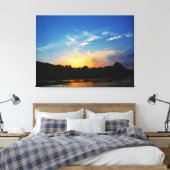Mountain Lake Sunset Leinwanddruck (Insitu (Schlafzimmer))