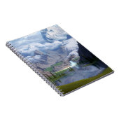 Mountain Lake Wasserfall digitale Kunst 3D Illustr Notizblock (Rechte Seite)