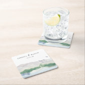 Mountain Lake Wedding Untersetzer (Vor Ort)