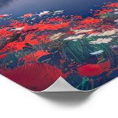 Mountain Lake's Floral Symphony Poster (Ecke)