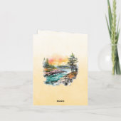 Mountain Landscape Bibel Verse Herbst (Rückseite)