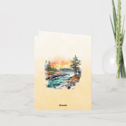 Mountain Landscape Bibel Verse Herbst (Rückseite)