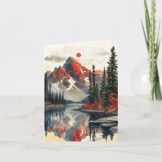 Mountain Landscape Bibel Verse Herbst (Vorderseite)