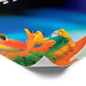 Mountain Landscape Illustration  Poster (Ecke)