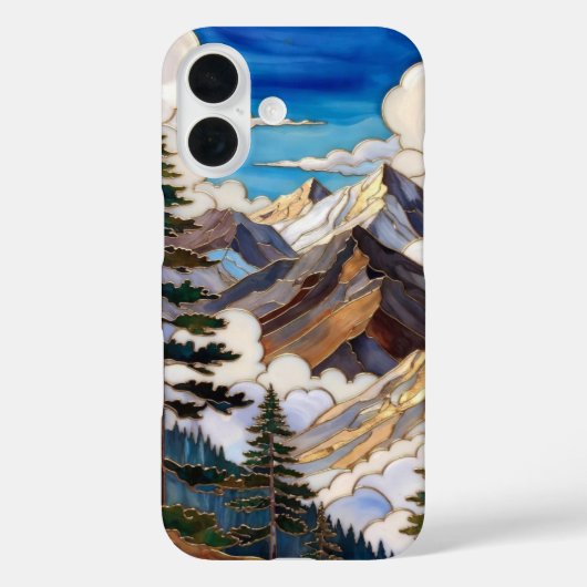 Mountain Landscape iPhone Case Nature ScenicDesign (Rückseite)