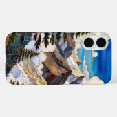 Mountain Landscape iPhone Case Nature ScenicDesign (Rückseite (Horizontal))