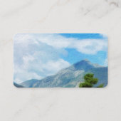 mountain landscape nature art custom visitenkarte (Rückseite)