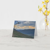 Mountain Landscape Note Card Karte (Gelbe Blume)